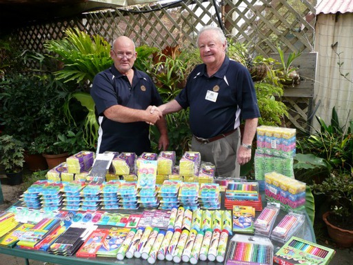 P1040973 Gus & Don with pencils for Nepal.jpg